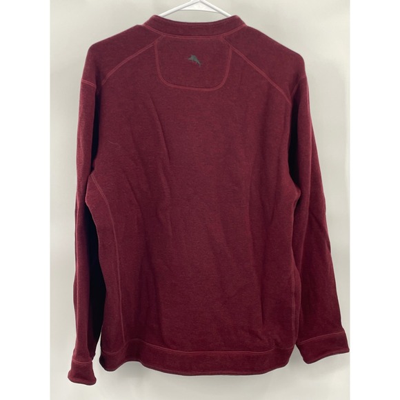 Tommy Bahama Men's Sweater Dark Red Mens Medium? Missing‎ Tag - Picture 3 of 6